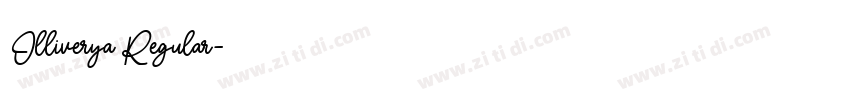 Olliverya Regular字体转换